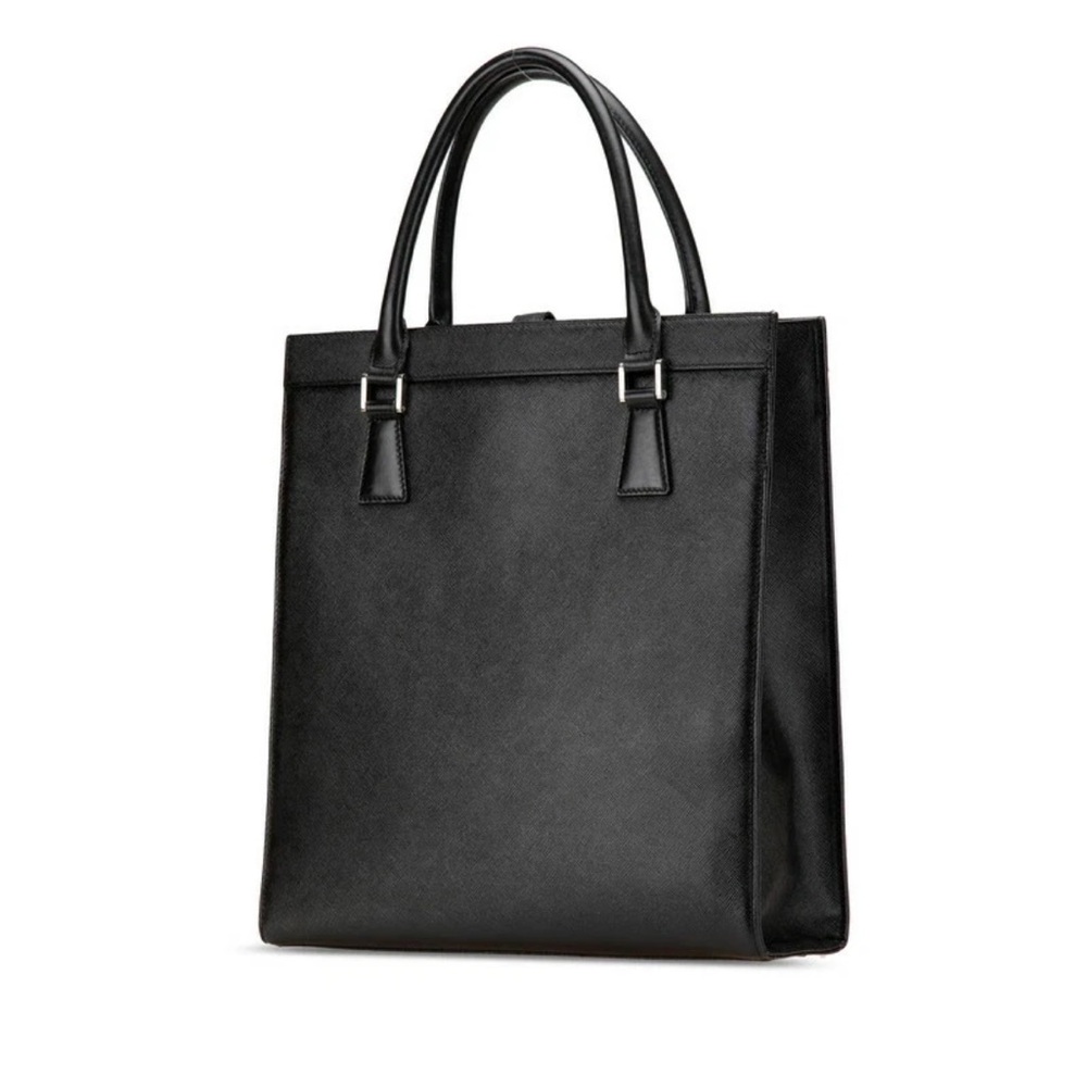 Burberry Black Textured Handbag - Picture 2 of 11